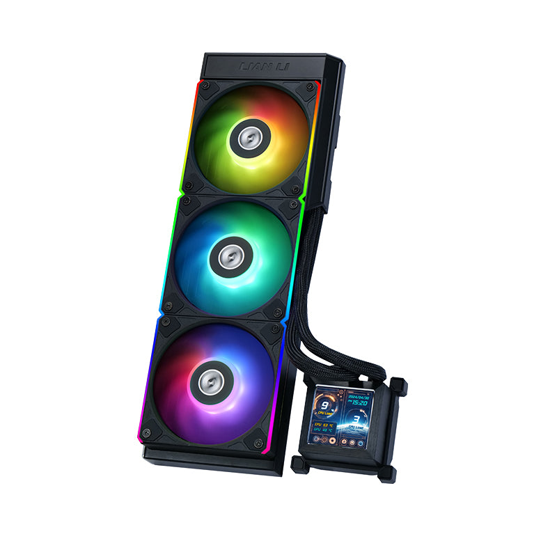 LIAN LI Hydro-Shift LCD 360mm RGB Liquid CPU Cooler - Black LIAN LI Hydro-Shift LCD 360mm RGB Liquid CPU Cooler - Black